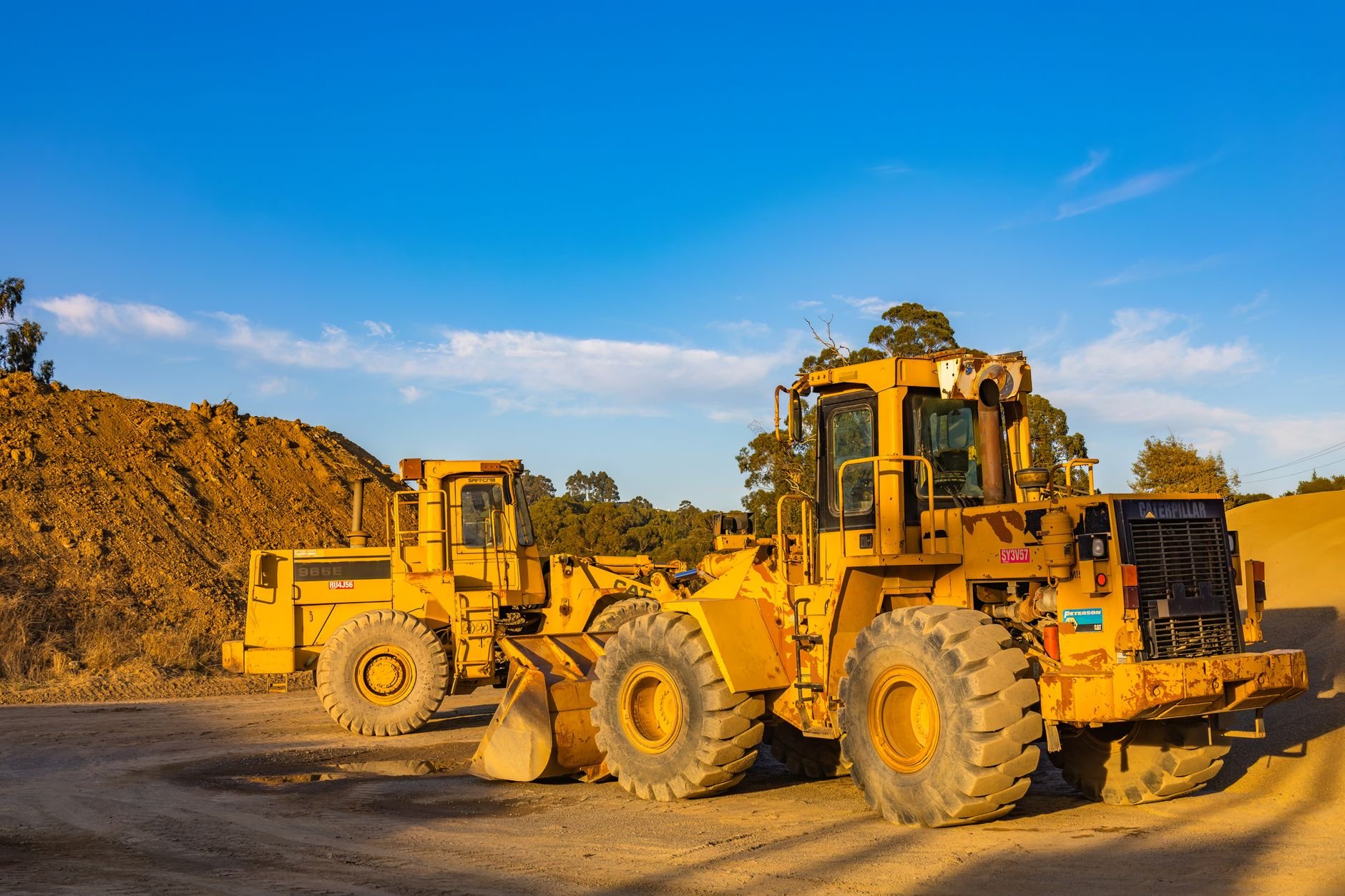 Heavy industrial machinery on a work site — the kind of equipment CYPAK Powers services